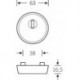 Rosace PZ + 1735 ZA, 7395, 6,5mm Acier inoxydable