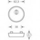 Rosace PZ + 1735 ZA, 7395,10,5mm Acier inoxydable