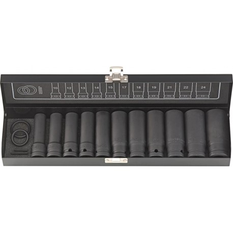 Set de Douilles 1/2" 15Pièces . longue FORTIS