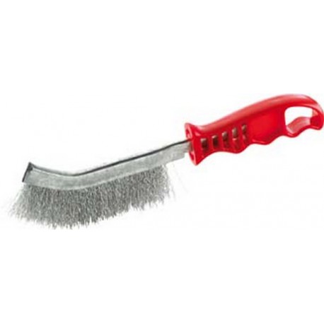 Brosse universelle, ondulée, Nombre de rangées : 1, Garniture Fil de laiton, Epaisseur du fil 0,30 mm, Modèle : ondulé