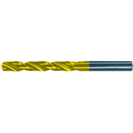 Foret hélicoïdal avec queue cylindrique, en acier à coupe rapide, type N, DIN 338, surface avec revêtement TiN, Ø h8 : 1,00 mm, Long. totale 34 mm