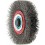 Brosse circulaire, fil d'acier de 0,3 mm, ondulé, Ø de la brosse : 150 mm, Epaisseur du fil 0,30 mm, Larg. : de travail 30 mm, Vitesse maxi. : 6000 tr/mn