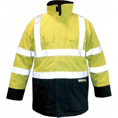 Parka M-Safe Multinorm jaune-bleu, Taille 3XL