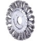 Brosse circulaire, fil d'acier inoxydable, torsadé, Ø de la brosse : 178 mm, Epaisseur du fil 0,50 mm, Larg. : de travail 13 mm