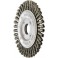 Brosse circulaire, torsadée, modèle très étroit, Ø de la brosse : 115 mm, Epaisseur du fil 0,5 mm, Larg. : de travail 6 mm, Vitesse maxi. : 12500 tr/mn