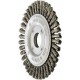 Brosse circulaire, torsadée, modèle très étroit, Ø de la brosse : 125 mm, Epaisseur du fil 0,5 mm, Larg. : de travail 6 mm, Vitesse maxi. : 12500 tr/mn