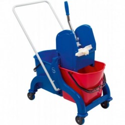 Chariot de lavage Poly III 650x410x900mm 2x15l
