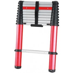 Echelle telescopique 1x10 2,91m rouge
