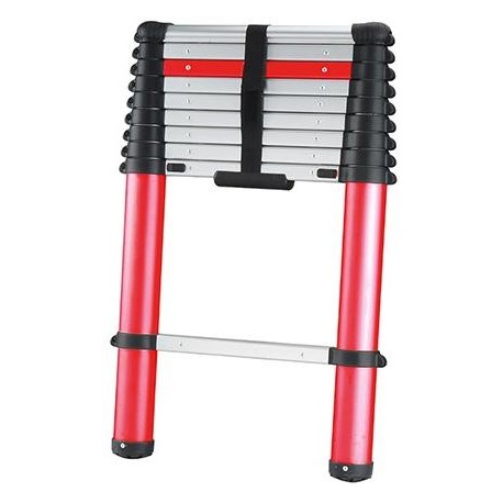 Echelle telescopique 1x10 2,91m rouge