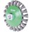 Brosse conique, fil d'acier inoxydable, torsadé, Ø de la brosse : 115 mm, Epaisseur du fil 0,35 mm, Larg. : de travail 15 mm, Vitesse maxi. : 12500 tr/mn