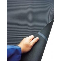 Tapis fin noir 3 mm 1200mm 10m résistant à l'huile.