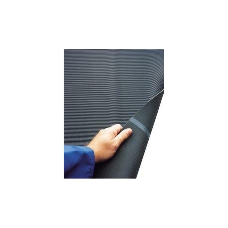 Tapis fin noir 3 mm 1200mm 10m résistant à l'huile.