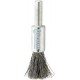 Brosse-pinceau, fil d'acier trempé, ondulé, Ø de la brosse : 10 mm, Long. de la garniture 20 mm, Epaisseur du fil 0,30 mm, Vitesse maxi. : 20000 tr/mn