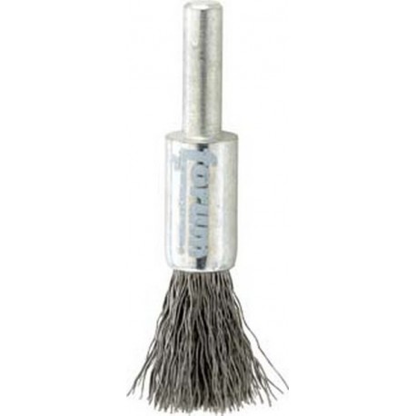 Brosse-pinceau, fil d'acier trempé, ondulé, Ø de la brosse : 17 mm, Long. de la garniture 25 mm, Epaisseur du fil 0,30 mm, Vitesse maxi. : 18000 tr/mn