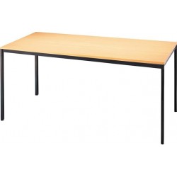 Table 2000x800 mm noir / hêtre