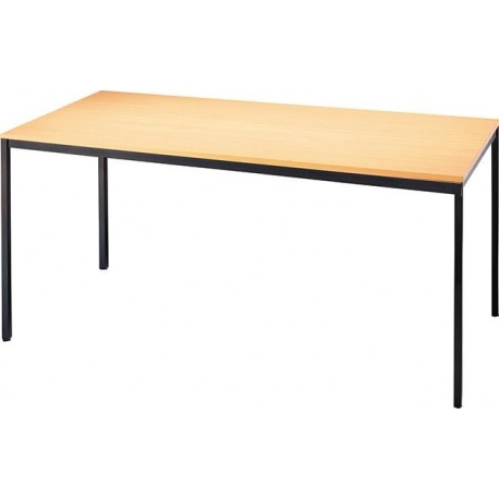 Table 2000x800 mm noir / hêtre