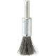 Brosse-pinceau, fil d'acier inoxydable, ondulé, Ø de la brosse : 17 mm, Long. de la garniture 25 mm, Epaisseur du fil 0,30 mm, Vitesse maxi. : 18000 tr/mn