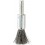 Brosse-pinceau, fil d'acier inoxydable, ondulé, Ø de la brosse : 17 mm, Long. de la garniture 25 mm, Epaisseur du fil 0,30 mm, Vitesse maxi. : 18000 tr/mn