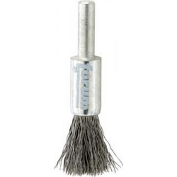 Brosse-pinceau, fil d'acier inoxydable, ondulé, Ø de la brosse : 30 mm, Long. de la garniture 25 mm, Epaisseur du fil 0,30 mm, Vitesse maxi. : 15000 tr/mn