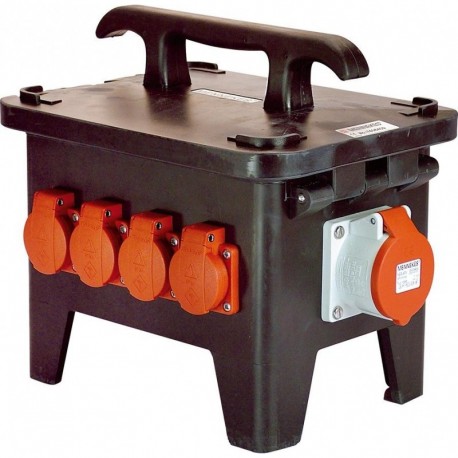 Coffret de chantier M1 400V en caoutchouc solide