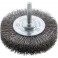 Brosse circulaire pour outils, fils ondulés, Ø de la brosse : 50 mm, Epaisseur du fil 0,20 mm, Larg. : de travail 17 mm, Vitesse maxi. : 15000 tr/mn