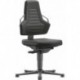 Chaises bureau 1 Patin en cuir K gris anthrazite