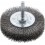 Brosse circulaire pour outils, fils ondulés, Ø de la brosse : 70 mm, Epaisseur du fil 0,30 mm, Larg. : de travail 18 mm, Vitesse maxi. : 15000 tr/mn
