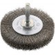 Brosse circulaire pour outils, fil d'acier inoxydable, ondulé, Ø de la brosse : 30 mm, Epaisseur du fil 0,20 mm, Larg. : de travail 9 mm