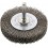 Brosse circulaire pour outils, fil d'acier inoxydable, ondulé, Ø de la brosse : 30 mm, Epaisseur du fil 0,20 mm, Larg. : de travail 9 mm