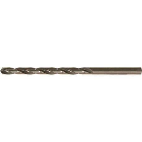 Foret hélicoïdal avec queue cylindrique longue, en acier à coupe rapide, type N, DIN 340, profil rectifié, surface traitée à la vapeur, Ø h8 : 1,00* mm