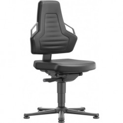 Chaises bureau 1 Patin Supertec Poignée gris anthrazite