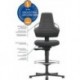 Chaises bureau 1 Patin Supertec Poignée gris anthrazite