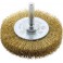 Brosse circulaire pour outils, fil de laiton, ondulé, Ø de la brosse : 30 mm, Epaisseur du fil 0,20 mm, Larg. : de travail 9 mm