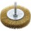 Brosse circulaire pour outils, fil de laiton, ondulé, Ø de la brosse : 40 mm, Epaisseur du fil 0,20 mm, Larg. : de travail 11 mm