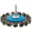 Brosse circulaire pour outils, fil d'acier torsadé, Ø de la brosse : 75 mm, Epaisseur du fil 0,50 mm, Larg. : de travail 8 mm, Vitesse maxi. : 20000 tr/mn