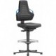 Chaises bureau 3 Patin mousse Poignée bleu