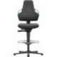 Chaises bureau 3 Patin Supertec Poignée bleu
