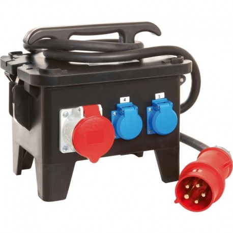Coffret de chantier M4 400V en caoutchouc solide
