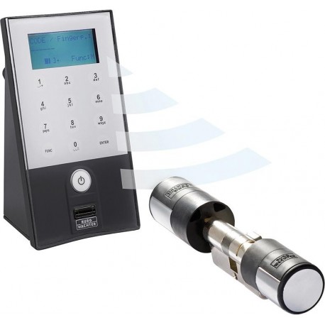 Ensemble de serrure de porte sans fil secuENTRY easy 5602 FINGERPRINT