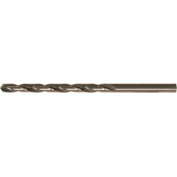 Foret hélicoïdal avec queue cylindrique longue, en acier à coupe rapide, type N, DIN 340, profil rectifié, surface traitée à la vapeur, Ø h8 : 4,00 mm