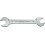 Clé plate double, DIN 3110, Cote s/plats : 8 x 9 mm, Long. 140 mm