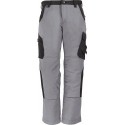 Pantalon de travail Bruno, 300 g/qm, Taille  50, gris/noir