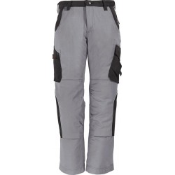 Pantalon de travail Bruno, 300 g/qm, Taille  54, gris/noir