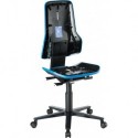 Chaise bureau ESD NEON 2 bleu avec roue perman