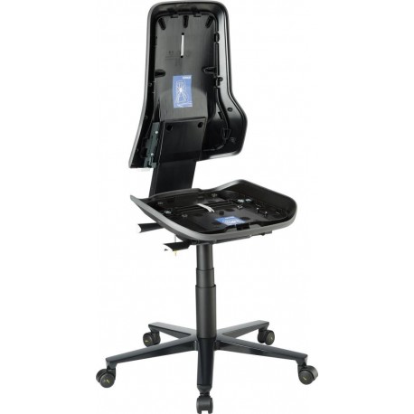 Chaise bureau ESD NEON 2 gris avec roue synchro