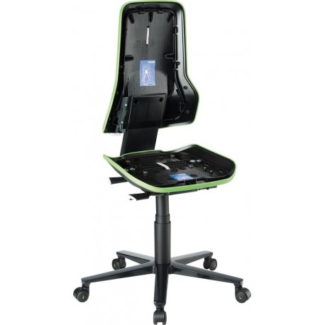 Chaise bureau ESD NEON 2 vert avec roue synchro