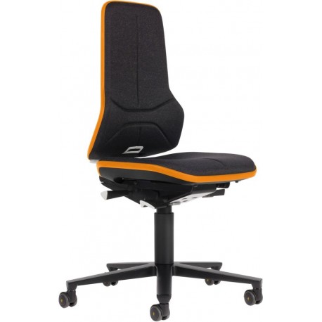 Chaise bureau ESD NEON 2 orange avec roue synchro