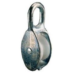 Poulie simple zingué pour corde Ø b.10,0mm