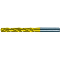 Foret hélicoïdal avec queue cylindrique, en acier à coupe rapide, type N, DIN 338, surface avec revêtement TiN, Ø h8 : 1,30 mm, Long. totale 38 mm