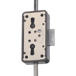 Crémone porte.Nr.7051 15mm aufl. blanc, 3 Zuh.(Par 5)